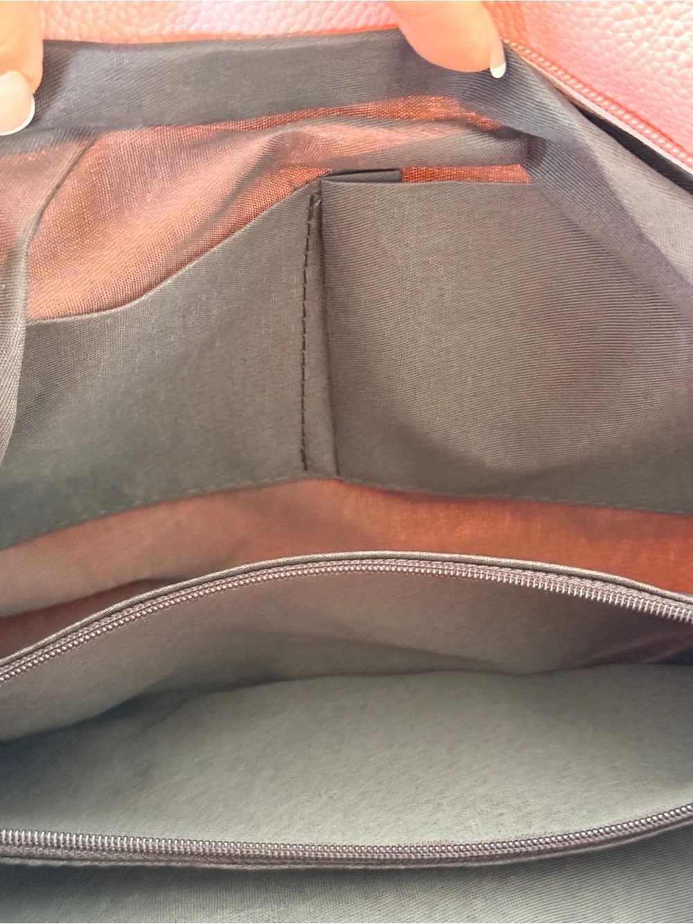 Light Pink Faux Leather Satchel Shoulder Bag Gold Hardware NWOT